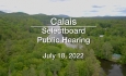 Calais Selectboard - Public Hearing July 18, 2022 [CS]