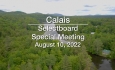 Calais Selectboard - Special Meeting August 10, 2022