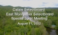Calais Selectboard - Joint Meeting with East Montpelier August 11, 2022