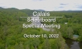 Calais Selectboard - Special Meeting October 10, 2022