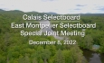 Calais Selectboard - Joint Meeting with East Montpelier December 8, 2022