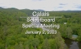 Calais Selectboard - Special Meeting January 2, 2023