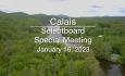 Calais Selectboard - Special Meeting January 16, 2023