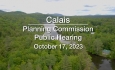 Calais Planning Commission - October 17, 2023 [CPC]