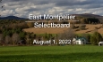 East Montpelier Selectboard - August 1, 2022