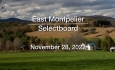 East Montpelier Selectboard - November 28, 2022