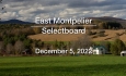 East Montpelier Selectboard - December 5, 2022