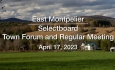 East Montpelier Selectboard - April 17, 2023