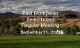 East Montpelier Selectboard - September 11, 2023 [EMSB]