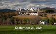 East Montpelier Selectboard - September 23, 2024 [EMSB]