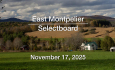 East Montpelier Selectboard - November 17, 2025 [EMSB]