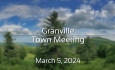 Granville - Town Meeting March 5, 2024 [G]