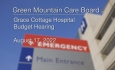 Green Mountain Care Board - Grace Cottage Hospital - Budget Hearing 8/17/2022