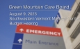 Green Mountain Care Board - Southwestern Vermont Medical Center - Budget Hearing 8/9/2023