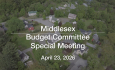 Middlesex Budget Committee - Special Meeting April 23, 2026 [MBC]