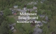 Middlesex Selectboard - November 21, 2023 [MSB]