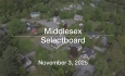 Middlesex Selectboard - November 3, 2025 [MSB]