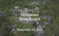 Middlesex Selectboard - September 15, 2026 [MSB]