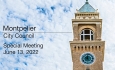 Montpelier City Council - Special Meeting June 13, 2022
