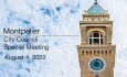 Montpelier City Council - Special Meeting August 4, 2022