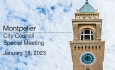 Montpelier City Council - Special Meeting January 18, 2023 [MCC]