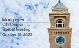 Montpelier City Council - Special Meeting October 18, 2023 [MCC]