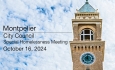 Montpelier City Council - Special Homelessness Meeting October 16, 2024 [MCC]