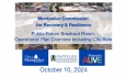 Montpelier Commission for Recovery and Resilience - MAPLE Public Forum Breakout: Operational Plan Overview 10/10/2024
