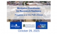 Montpelier Commission for Recovery and Resilience - Progress and the Path Forward 10/29/2025