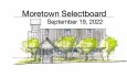 Moretown Select Board - September 19, 2022