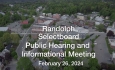 Randolph Selectboard - Public Hearing and Informational Meeting 2/26/2024