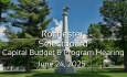 Rochester Selectboard - Capital Budget and Program Hearing June 24, 2025 [ROS]