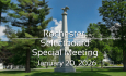Rochester Selectboard - Special Meeting January 20, 2026 [ROS]