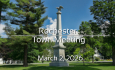 Rochester Selectboard - Town Meeting March 2, 2026 [ROS]