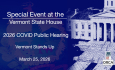 Special Event at the Vermont State House - Vermont Stands Up - 2026 COVID Public Hearing 3/25/2026