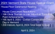 Vermont State House Special Event - House Floor Ceremonial Readings 4/5/2024
