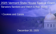 Vermont State House Special Event - Senators Sanders and Welch & Rep Balint - Cookies and Carols 12/20/2025