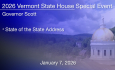 Vermont State House Special Event - Governor's State of the State Address 1/7/2026