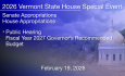 Vermont State House Special Event - Public Hearing: Governor's FY 2027 Recommended Budget 2/19/2026