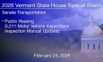 Vermont State House Special Event - Public Hearing - S211 Motor Vehicles Inspections and Inspection Manual Updates 2/24/2026