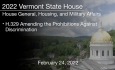 Vermont State House - H.329 Amending the Prohibitions Against Discrimination 2/24/2022
