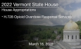 Vermont State House - H.728 Opioid Overdose Response Services 3/16/2022