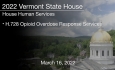 Vermont State House - H.728 Opioid Overdose Response Services 3/16/2022