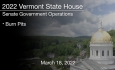 Vermont State House - Burn Pits 3/18/2022