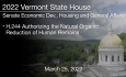 Vermont State House - H.244 Authorizing the Natural Organic Reduction of Human Remains 3/25/2022
