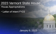 Vermont State House - Letter of Intent FY2023 1/9/2023