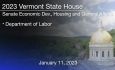 Vermont State House - Department of Labor 1/11/2023