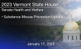 Vermont State House - Substance Misuse Prevention Update 1/17/2023