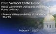 Vermont State House - Roles and Responsibilities of the Vermont Sheriffs 2/1/2023