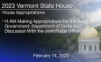 Vermont State House - H.494 Appropriations for the Support of Government: Department of Taxes and Committee Discussion With the Joint Fiscal Office 2/14/2023